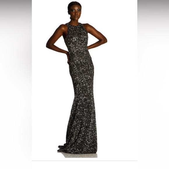 🖤🩶THEIA Sequin Gown 🩶🖤 - Picture 2 of 9